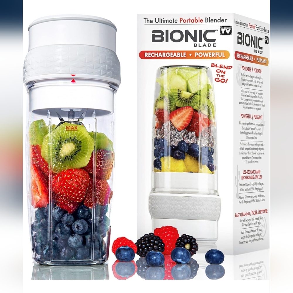 Bionic Blade Portable Blender - White